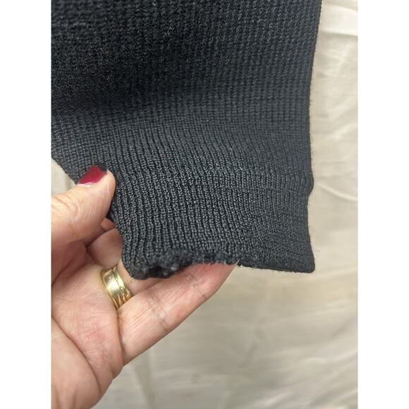 Wickbury Cardigan Sweater Black Wool Button Down Long Sleeve Vintage Sz M - Picture 9 of 11